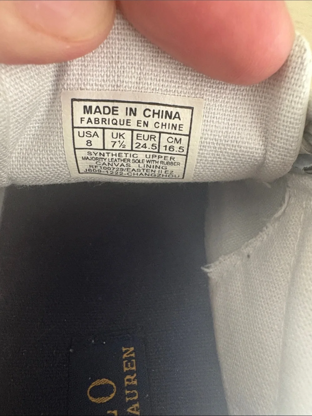 Ralph Lauren White Leather Kids Polo Velcro Sneakers